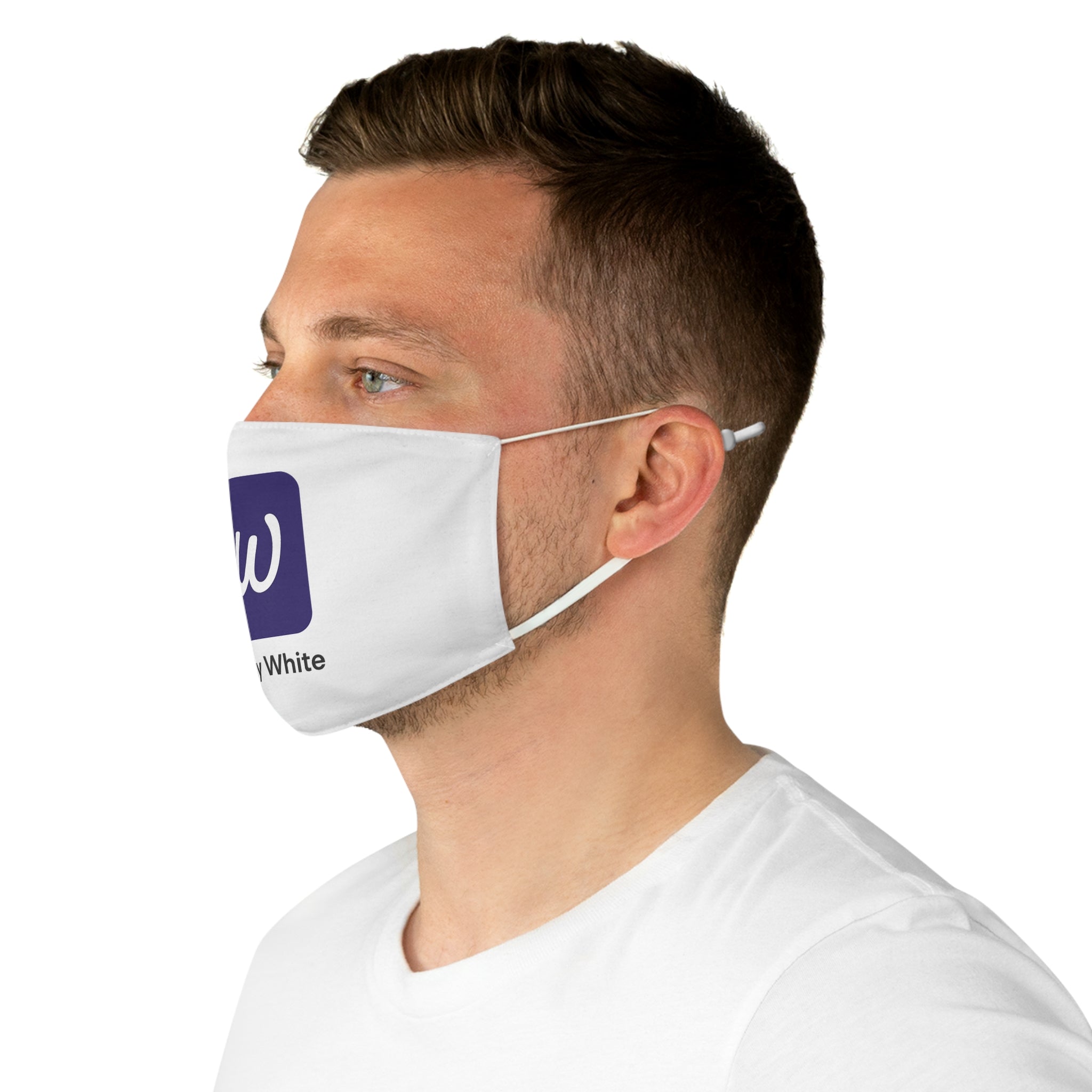 White Fabric Face Mask – Elegant Reusable Mask for Everyday Wear, Fashion & Safety | The White Story