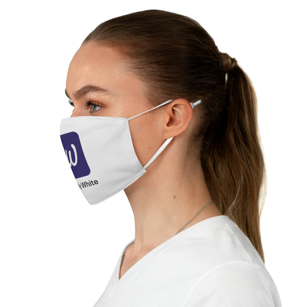 White Fabric Face Mask – Elegant Reusable Mask for Everyday Wear, Fashion & Safety | The White Story