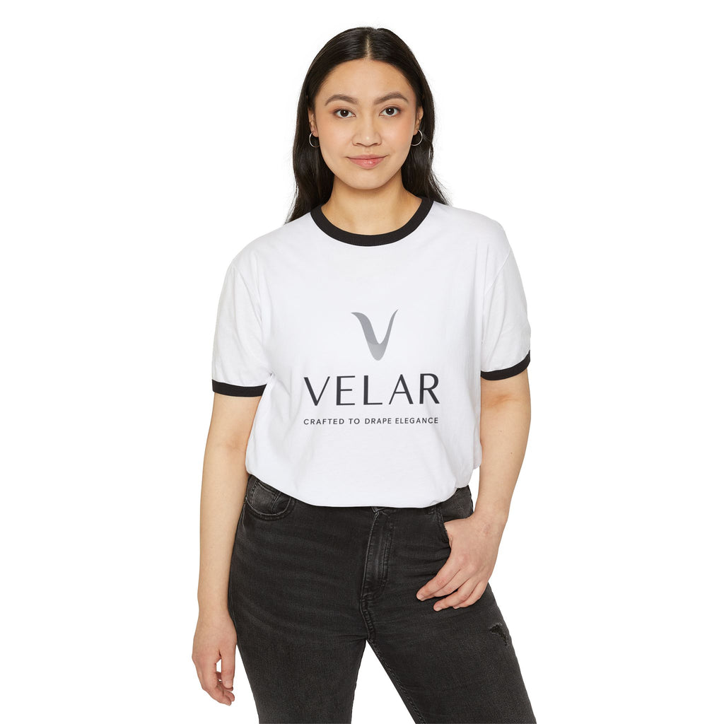 VELAR Vintage Unisex Cotton Ringer T-Shirt | Casual Streetwear Graphic Tee
