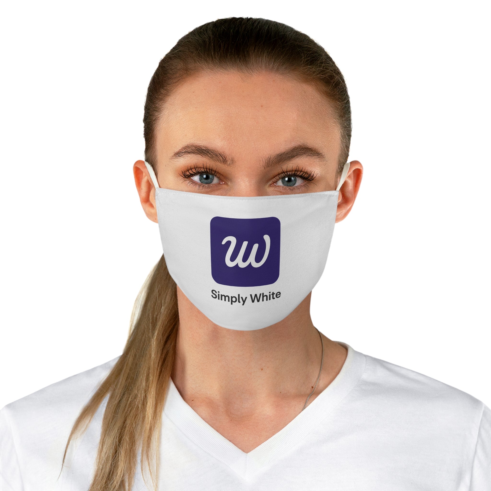 White Fabric Face Mask – Elegant Reusable Mask for Everyday Wear, Fashion & Safety | The White Story