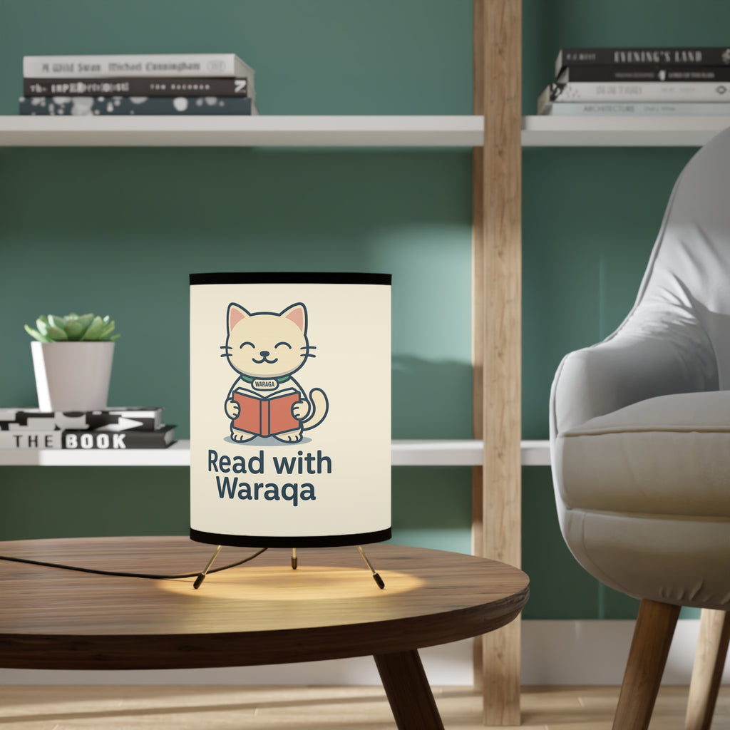 Cute Cat Tripod Lamp – Cozy Bedroom & Kids Room Lighting, Reading Decor Gift | The White Story