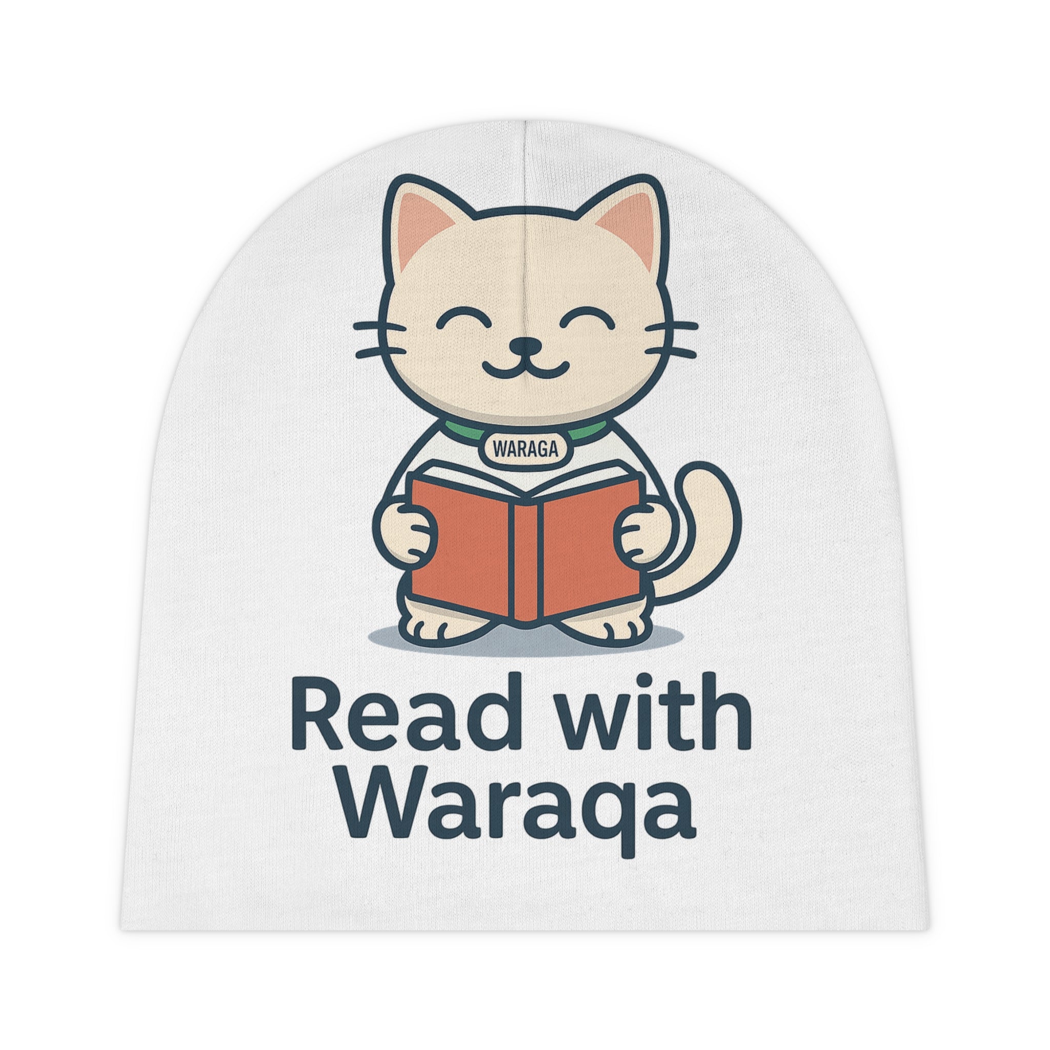 Cute Cat Baby Beanie – Cozy Infant Winter Hat & Baby Shower Gift | Read with Waraqa