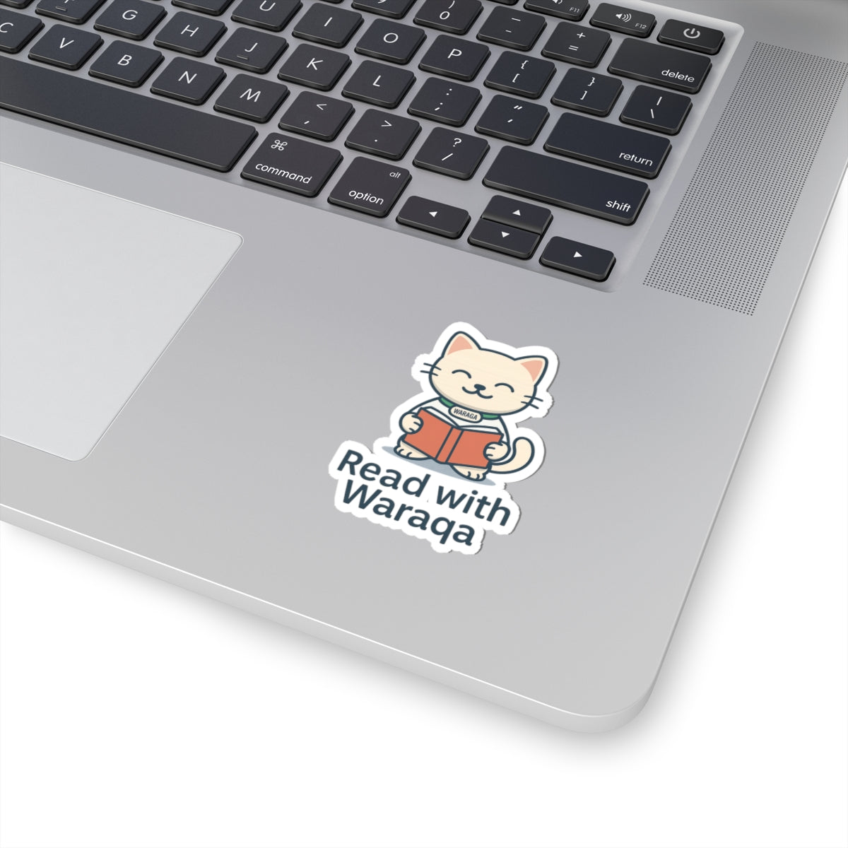 Copy of Kawaii Cat Reading Sticker – Laptop & Gift | Read with Waraqa