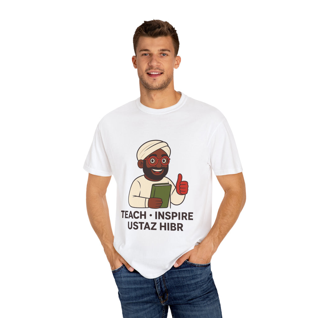 Teach & Inspire T-shirt – Motivational Unisex Apparel, Gift for Educators | Ustaz Hibr