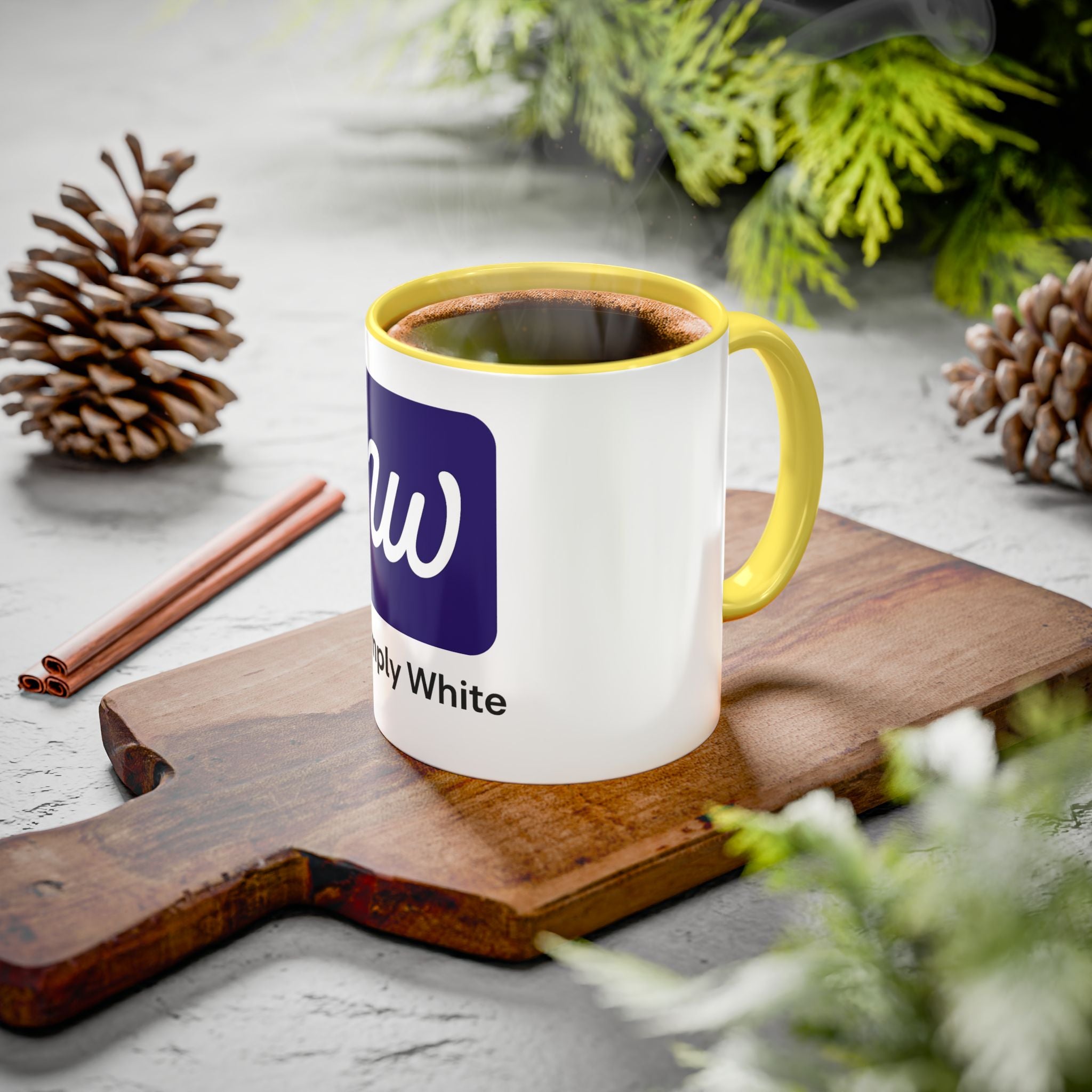 Customizable Colorful Coffee Mug – Unique Modern Gift for Home, Office & Holidays | The White Story